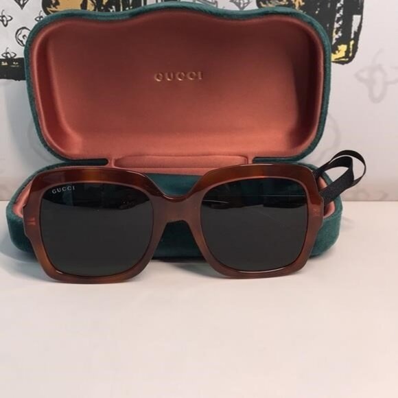 New  Authentic Gucci GG0036SA 003 Oversized Square Sunglasses ✨ - Picture 6 of 14